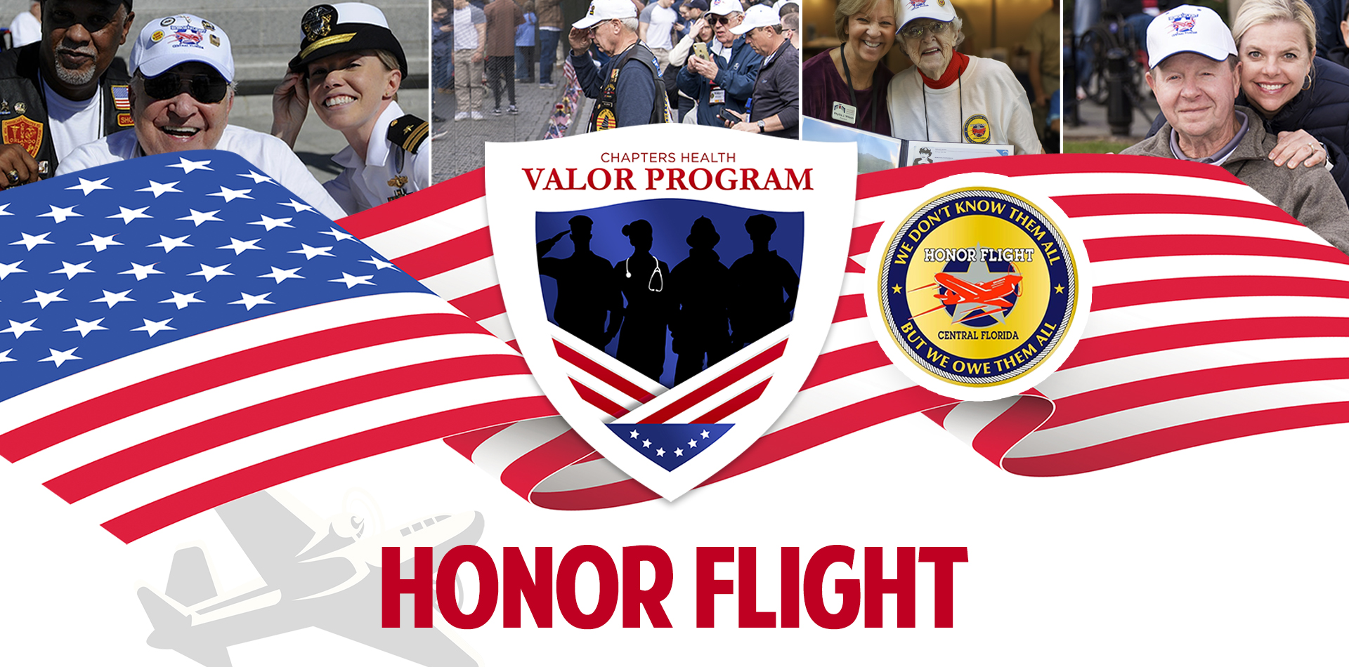 CHVP_2023_Honor Flight_1920x950_webgraphic Chapters Health Valor Program Honor Flight