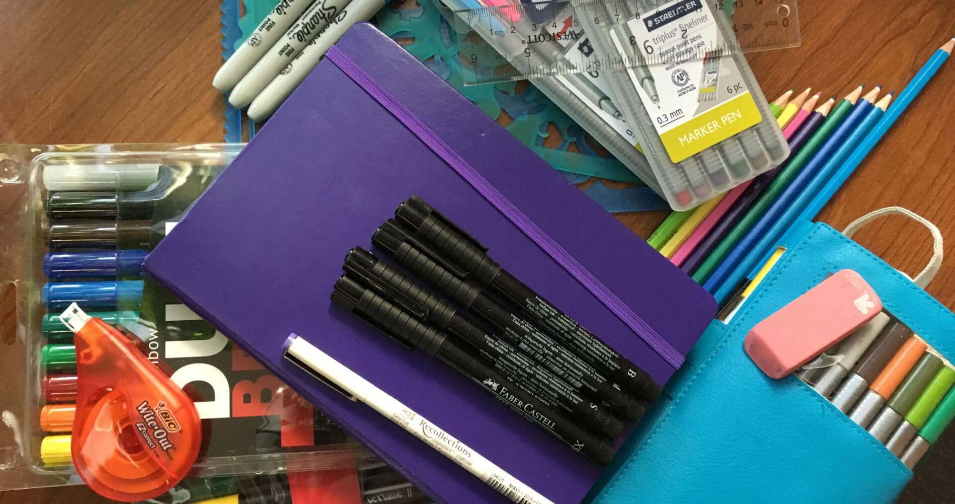 Organizing my Bullet Journal supplies, Blog